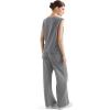 imageSUUKSESS Women 2 Piece Lounge Matching Sets Wide Leg Sweatpants Sleeveless TopsGrey
