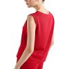 imageSUUKSESS Women 2 Piece Lounge Matching Sets Wide Leg Sweatpants Sleeveless TopsRed