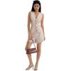 imageSUUKSESS Womens Summer 2 Piece Sets Button Down V Neck Vest Waistcoat and Pockets Shorts SetsApricot