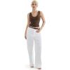 imageSUUKSESS Women Cotton Ribbed Summer Going Out Tops Padded Trendy Basic Tank TopsBrown