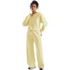 imageSUUKSESS Women Modal Fall 2 piece outfits Oversized Sweatshirt Wide Leg PantsButter Yellow
