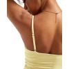 imageSUUKSESS Women Sexy Deep V Neck Sleeveless Fitted Basic Tops Y2K Tank Top CamiButter Yellow