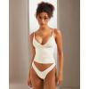 imageSUUKSESS Women Sexy Deep V Neck Sleeveless Fitted Basic Tops Y2K Tank Top CamiCream White