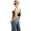 imageSUUKSESS Women Sexy Square Neck Tank Top Summer Y2K Going Out Basic Cami ShirtDeep Leopard