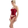 imageSUUKSESS Women Sexy Square Neck Tank Top Summer Y2K Going Out Basic Cami ShirtWine Redwhite