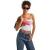 imageSUUKSESS Women Sexy Tube Top Summer Y2K Going Out Double Lined Basic Tank TopFlower