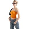 imageSUUKSESS Women Sexy Tube Top Summer Y2K Going Out Double Lined Basic Tank TopOrange