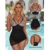 imageSUUKSESS Women Mesh One Piece Swim Dress Swimsuit Tummy Control Bathing Suit109 Leopard