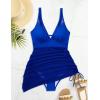 imageSUUKSESS Women Mesh One Piece Swim Dress Swimsuit Tummy Control Bathing Suit109 Royal Blue
