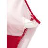 imageSUUKSESS Women One Piece Swim Dress Tummy Control Swimsuit Mesh Bathing Suit115 Red