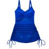 imageSUUKSESS Women One Piece Swim Dress Tummy Control Swimsuit Mesh Bathing Suit115 Royal Blue