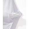 imageSUUKSESS Women One Piece Swim Dress Tummy Control Swimsuit Mesh Bathing Suit115 White
