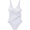 imageSUUKSESS Women Sexy Mesh Tummy Control One Piece Swimsuit Push Up Bathing Suit119 White