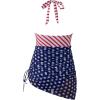 imageSUUKSESS Women Sexy One Piece Swimsuit Tummy Control Bathing Suit Mesh Swimdress126 American Flag