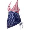 imageSUUKSESS Women Sexy One Piece Swimsuit Tummy Control Bathing Suit Mesh Swimdress126 American Flag
