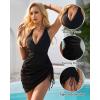 imageSUUKSESS Women Sexy One Piece Swimsuit Tummy Control Bathing Suit Mesh Swimdress126 Black