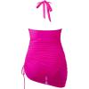 imageSUUKSESS Women Sexy One Piece Swimsuit Tummy Control Bathing Suit Mesh Swimdress126 Hot Pink