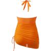 imageSUUKSESS Women Sexy One Piece Swimsuit Tummy Control Bathing Suit Mesh Swimdress126 Orange