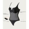 imageSUUKSESS Women Sexy Tummy Control One Piece Swimsuits High Cut Bathing Suit 2025Black