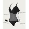imageSUUKSESS Women Slimming Tummy Control One Piece Swimsuit Sexy Bathing Suit136 Black White