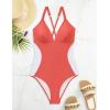 imageSUUKSESS Women Slimming Tummy Control One Piece Swimsuit Sexy Bathing Suit136 Orange White