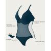 imageSUUKSESS Women Slimming Tummy Control One Piece Swimsuit Sexy Bathing Suit136 Peacock Blue