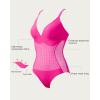 imageSUUKSESS Women Slimming Tummy Control One Piece Swimsuit Sexy Bathing Suit136 Pink Color Block