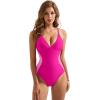 imageSUUKSESS Women Slimming Tummy Control One Piece Swimsuit Sexy Bathing Suit136 Pink Color Block