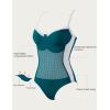 imageSUUKSESS Womens Tummy Control One Piece Swimsuit Sexy Crisscross Back Bathing SuitBlue Green