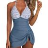 Gray Blue Striped