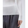 imageSUUKSESS Cloud Cashmere Women Boat Neck Fitted Long Sleeve Shirt Basic Knit TopsWhite