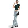 imageSUUKSESS Women Double Lined Fitted Basic Tee Crew Neck Short Sleeve Y2K Crop TopEmerald