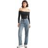 imageSUUKSESS Women Off the Shoulder Long Sleeve Bodysuit Double Lined Thong BodysuitBlack Polka Dots