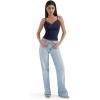 imageSUUKSESS Women Padded Lace Double Lined Tank Tops Sexy V Neck Summer Going Out TopNavy Blue
