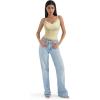 imageSUUKSESS Women Padded Lace Double Lined Tank Tops Sexy V Neck Summer Going Out TopPale Yellow