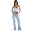 imageSUUKSESS Women Padded Lace Double Lined Tank Tops Sexy V Neck Summer Going Out TopPulka Dots White
