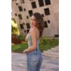 imageSUUKSESS Women Sexy Square Neck Thong Bodysuit Backless Sleeveless Tank TopsLight Gray