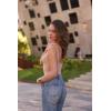 imageSUUKSESS Women Sexy Square Neck Thong Bodysuit Backless Sleeveless Tank TopsNude