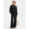imageSUUKSESS Women 2 Piece Sets 2025 Oversized Hoodie Sweatshirt Wide Leg Sweatpants01 Black