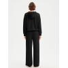imageSUUKSESS Women 2 Piece Sets 2025 Oversized Hoodie Sweatshirt Wide Leg Sweatpants01 Black
