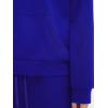 imageSUUKSESS Women 2 Piece Sets 2025 Oversized Hoodie Sweatshirt Wide Leg Sweatpants03 Royal Blue