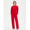 imageSUUKSESS Women 2 Piece Sets 2025 Oversized Hoodie Sweatshirt Wide Leg Sweatpants05 Red