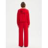 imageSUUKSESS Women 2 Piece Sets 2025 Oversized Hoodie Sweatshirt Wide Leg Sweatpants05 Red