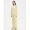 imageSUUKSESS Women 2 Piece Sets 2025 Oversized Hoodie Sweatshirt Wide Leg Sweatpants06 Yellow