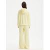 imageSUUKSESS Women 2 Piece Sets 2025 Oversized Hoodie Sweatshirt Wide Leg Sweatpants06 Yellow
