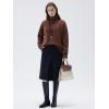 imageSUUKSESS Women Cashmere Oversized Chunky Turtleneck Pullover Sweater Long Sleeve Knit Jumper TopsBrown