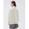 imageSUUKSESS Women Cashmere Oversized Chunky Turtleneck Pullover Sweater Long Sleeve Knit Jumper TopsCream White