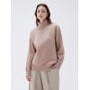 imageSUUKSESS Women Cashmere Oversized Chunky Turtleneck Pullover Sweater Long Sleeve Knit Jumper TopsKhaki
