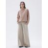 imageSUUKSESS Women Cashmere Oversized Chunky Turtleneck Pullover Sweater Long Sleeve Knit Jumper TopsKhaki
