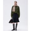 imageSUUKSESS Women Cashmere Oversized Long Sleeve Pullover Sweater Crew Neck JumpersArmy Green